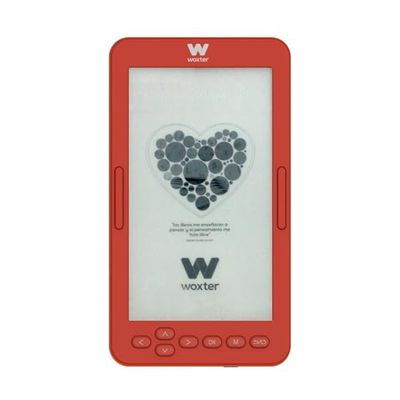 Woxter E-Book Scriba 195 S - Lecteur en Composition Rouge de Livres électroniques de 4.7 Pouces (960x540, écran Blanc perlé E-Ink, EPUB, PDF) 4 Go, Conserver Plus de 2000 Livres, Couleur Rouge