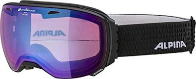 ALPINA Unissexo - Adultos, Big Horn QVM Óculos de esqui, Black Matt, One Size