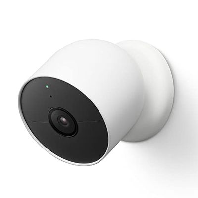 Google Nest Cam (A Batteria) Telecamera Di Sicurezza Interna Ed Esterna, Bianco, 8.3 x 8.3 x 8.3 cm 398 grammi, 1080p, Solo movimento