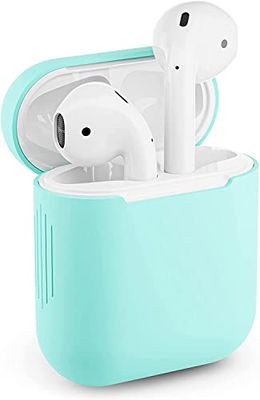 Skyddsfodral för Apple Airpods 1 silikonfodral Airpod-fodral som passar perfekt (turkos)