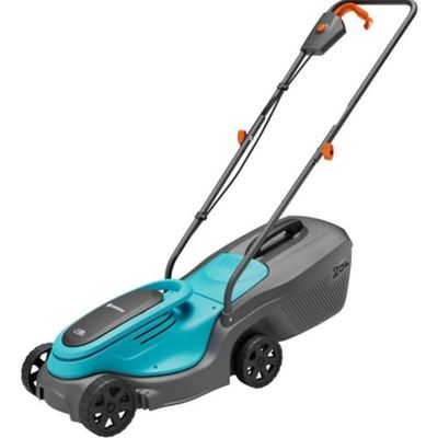 Gardena Set Ready-To-Use cortacésped a batería PowerMax 30/18V P4A: Cortacésped hasta 150 m², Ancho de Corte 30 cm, Altura de Corte 35-65 mm, Capacidad 25 l, Mango ergonómico (14630-20)