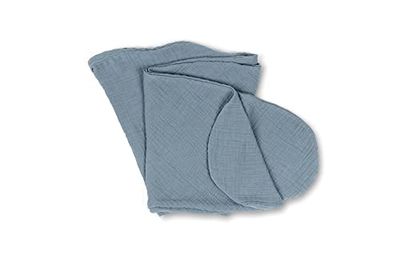Tetra Blue Comfy Big Zwangerschapskussen Hoes - Superzacht Bio Katoenen Overtrek - Dubbel Gaas Elastische Kussensloop - Verschillende Kleuren - Doomoo Basics
