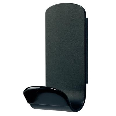 Unilux 100340733 Abrigos engancha Puerta de Acero/Caucho Negro