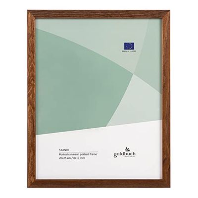 goldbuch Skandi (20 x 25 cm, Madera auténtica, con Soporte para Pared, Marco de Fotos marrón)