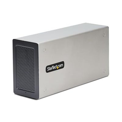 StarTech.com Caja de Expasión Thunderbolt 3 a PCI Express - Carcasa con 2 Ranuras PCIe para Portátiles - 8/4K por TB3/DP 1.4 - Adaptador TB3 a PCIe - No Compatible con GPUs (2TBT3-PCIE-ENCLOSURE)