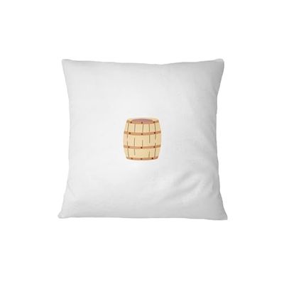 Bona Basics, Funda de cojín Decorativa, decoración del hogar, para sofá, cafetería, Tamaño: 60x60 cm, Color: Blanco