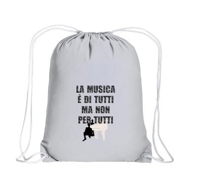 ALL YOU CAN TEE The Musicolog, Gymsac La Musica, Vit, Taglia unica, Samtida
