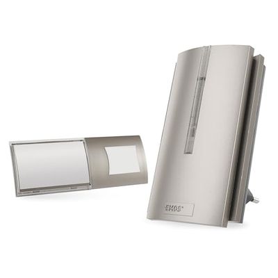EMOS Campanello senza fili con funzione ripetitore e porta USB-C - portata illimitata - volume a 5 livelli fino a 85 dB - Indicatore LED - 16 melodie - Funzione di memoria - 230 V