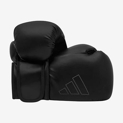 adidas boxningshandskar Hybrid 80 – lämpliga för boxning, kickboxning, MMA, fitness och träning – för barn, män eller kvinnor – svart – 30 ml