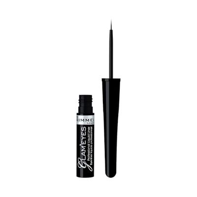 Rimmel London Glam'Eyes Professional Liquid Eyeliner - Black Glamour