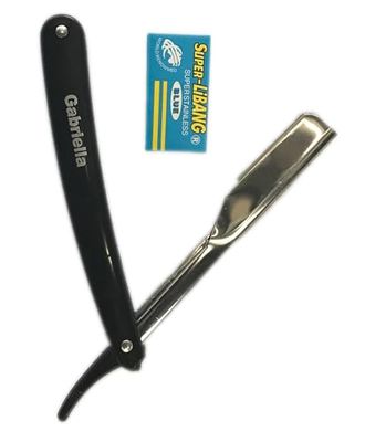 Sleek Cut Throat FOLDABLE Disposable Razor & Set of 2 Blades