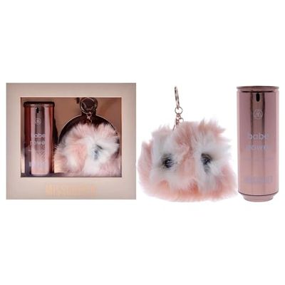 Missguided Babe Power For Women 2 Pc Gift Set 2.7oz EDP Spray, Pom Pom Keyring