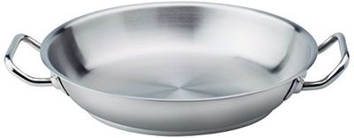 Pentole Agnelli COIX3110E32 Tegame con Maniglie, Acciaio, Argento, 32 cm