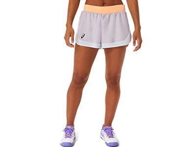 ASICS 2042A253-503 Women Match Short Pantaloncini Dusk Violet/Orange Pop M