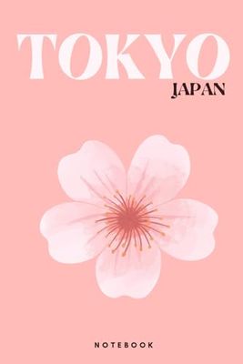 Tokyo Japan NOTEBOOK: Baby Pink Coffee Table Style Composition Journal with 160 pages | 6 x 9 inch size : cherry blossom spring travel tropical island ... for girls, teens, women & college students