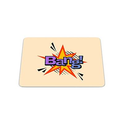Bonamaison, Pop Art Digital Print Rectangle Mouse Mat, Non-slip Base, Office and Home, Size: 22x18cm