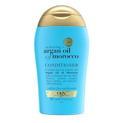 OGX Argan Oil of Morocco Hair Conditioner, Hydrate and Repair, Intensively Moisturises, for Dry and Damaged Hair, Sulfate Free Surfactants, 88.7ml