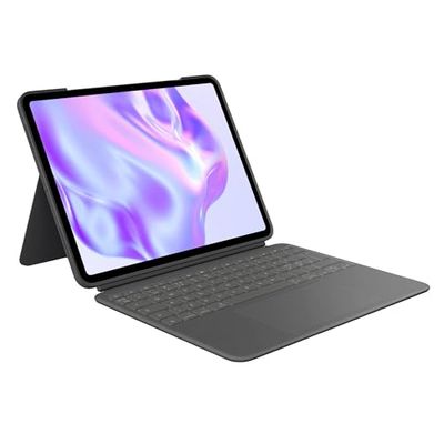 Logitech Combo Touch iPad Pro 13" (M4) (2024) Keyboard Case - Afneembaar verlicht toetsenbord met standaard, comfortabel typen, meerdere gebruiksmodi, QWERTY UK English Layout - Grafiet