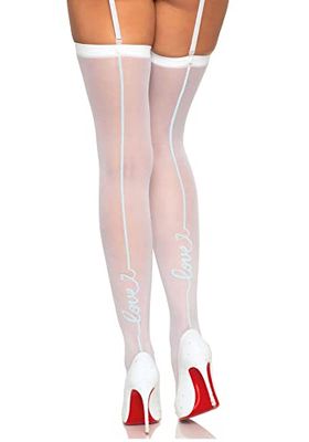Leg Avenue Women's Strumpfhose-1942 Pantyhose, White, One Size