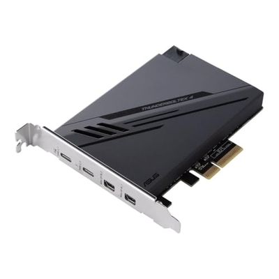 ASUS ThunderboltEX 4 Card, PCI Express, 2 x Thunderbolt 4 (USB-C), 2 x Mini DisplayPort In, TBT Header, USB 2.0 Header