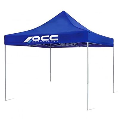 OCC MOTOR SPORT Racetent 3X3M Roestvrij Staal Blauw 40 mm 420 Oxford, Blauw, 3 x 3 metros