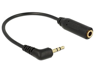 DeLOCK 0.175m 2.5mm/3.5mm 0.175m 2.5mm 3.5mm Nero cavo audio