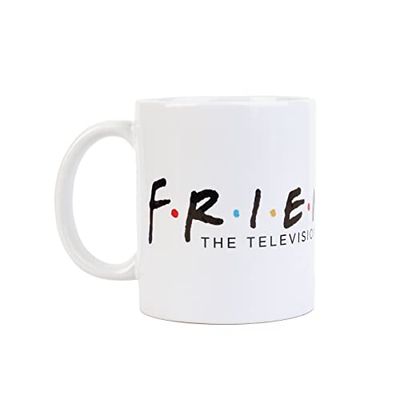 Grupo Erik Tazza Friends Logo: Tazza da colazione in ceramica di Friends, 350ml, Tazza colazione grande, Tazza tisana, tazza colorata, tazza Friends, Friends gadget, Friends serie tv