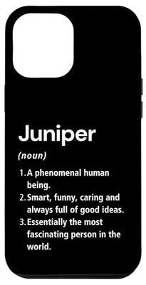 Juniper Definizione del nome Dizionario divertente Custodia per iPhone 12 Pro Max