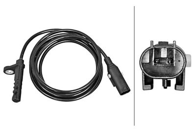 HELLA 6PU 358 217-121 Sensor, Wheel Speed – 2-Pin – Rear Axle Right – Cable: 1620 mm