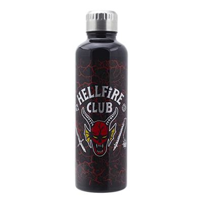Stranger Things Hellfire Club waterfles - officieel gelicentieerde roestvrijstalen drinkgerei voor Stranger Things Fans, 500ml | Paladone