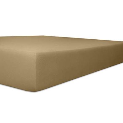 Kneer högkvalitativ 22 Vario topper formsytt lakan 160 x 200 x 4 – 12 cm 88 toffee