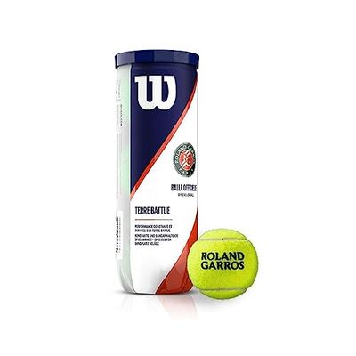 Wilson Roland Garros Tennis Balls, Palla Unisex-Adult, Gialla, 1 può x 3 Palle