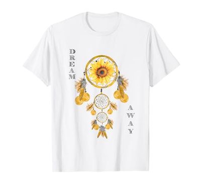 Dreamcatcher Sunflower Sogna Via Acchiappasogni Girasole Maglietta