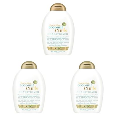 OGX Coconut Conditioner for Curly Hair 385 ml (Pack of 3)