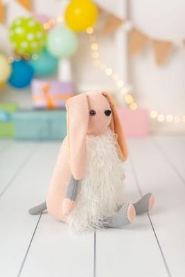 Cojin infantil conejo rosa y blanco