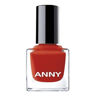ANNY Nail Polish – Smalto colorato di alta qualità con lucentezza a lunga durata, resistente alle schegge e ad asciugatura rapida, colore rosso arancio brillante – 15 ml