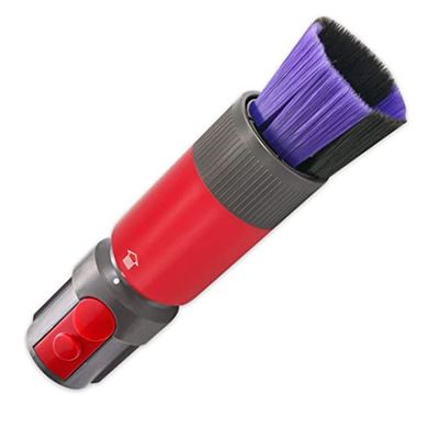 Scratch-free Dusting Brush Attachment Replacement Compatible with Dyson Outsize V7 V8 Cyclone V10 V11 V12 Detect Slim V15 Detect Vacuum Cleaner, Nreirly Self-cleaning Soft Dust Brush Vacuum Attachment