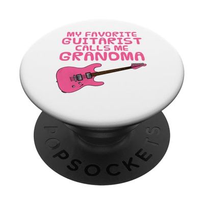 Mi guitarrista favorito me llama abuela, guitarra eléctrica PopSockets PopGrip Adhesivo