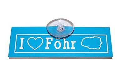 Tabliczka samochodowa "I love Föhr"