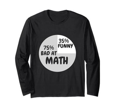 Divertente Matematica Insegnante Scherzo Uomini Donne Divertente Matematica Maglia a Manica