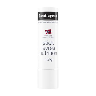 Neutrogena | Stick Lèvres Nutrition (tube de 4,8 g) – Baume à lèvres pour soulager les lèvres sèches et abîmées – Soin lèvres avec formule norvégienne développé avec nos dermatologues