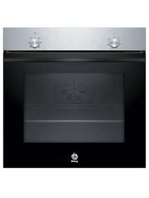 Balay - Horno Multifunción, 60 x 60 cm, 5 funciones, Gradas Cromadas, Cristal Negro/Acero Inoxidable, 3HB4000X3