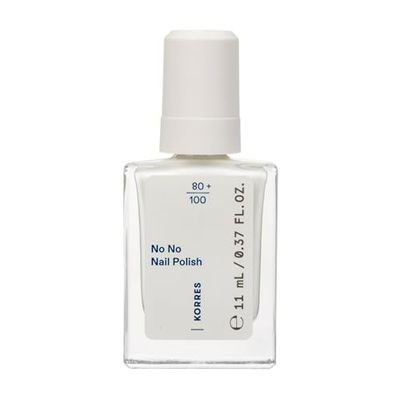 KORRES No No Nail Polish 02 Milky White - smalto vegano 10-free con effetto gel, elevata coprenza e brillantezza, resistente alle scheggiature, 11 ml
