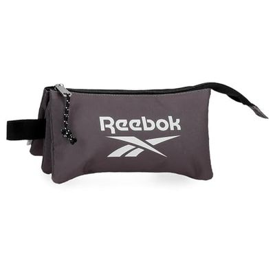 Reebok Boston pennenetui, drievoudig, polyester, 22 x 12 x 5 cm, van Joumma Bags, Grijs, 22x12x5 cms, Drievoudig etui