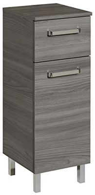 Pelipal Armario de baño Quickset 912 en Sangallo Gris Horizontal, 30 cm de Ancho, Armario Inferior con 1 Puerta, 1 cajón y 1 Estante