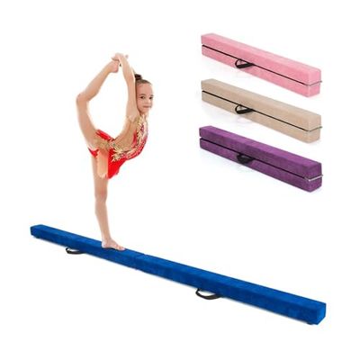 FANTASK Unisex - evenwichtsbalk voor volwassenen, blauw, 210 cm x 10 cm x 6,5 cm