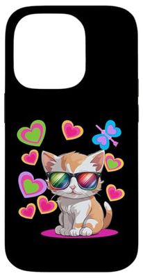 Occhiali da sole con gatto anni '60 Custodia per iPhone 14 Pro