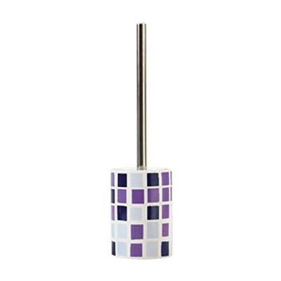 MSV Bathroom Sofa and Bracket Mosaic, Blue, Multicoloured, Ø9.5 Height, Colourful, Ø9,5 / Alto Total 37