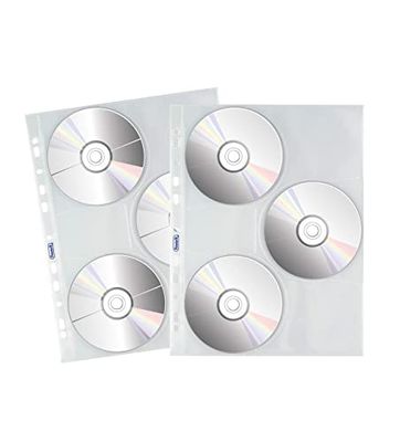 Favorit 100460140 Chemise porte CD/DVD Transparente