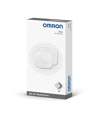 OMRON Gels HV-PAD-3E for HeatTens - Replacement TENS Machine Pads for Dual Therapy Heat and TENS Machine - Pack of 4 Pairs (8 TENS Pads) Reusable Up to 30 Times